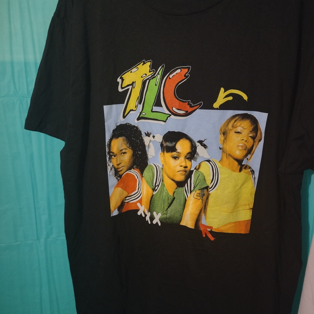 TLC Kids Short Sleeve Tee - Black with Colorful Graphic